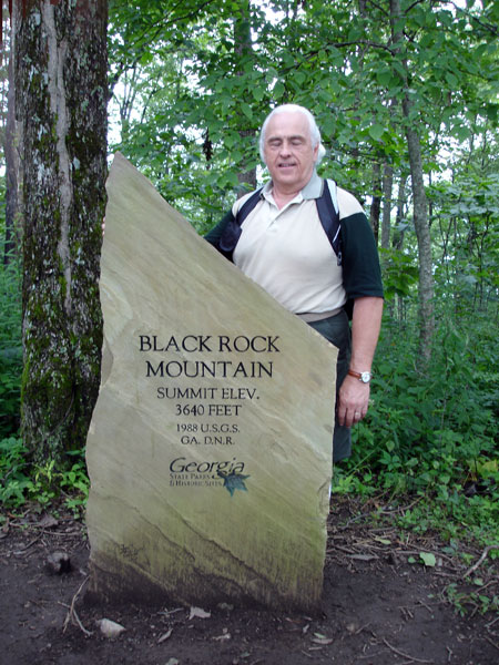Lee Duquette at Black Rock Mountain entry